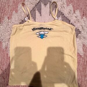 Cinnamoroll Hello Kitty Soft Yellow Tank by Forever 21. Y2K, cozy, ballet-core